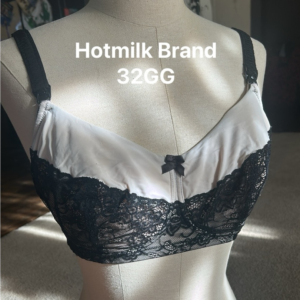 Hot milk lace maternity nursing bra